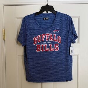 New Era Buffalo Bills Striped Blue Tee NWT